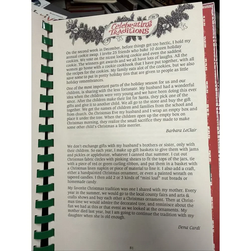 Goose Berry Patch Cookbook Old‎ Fashion County Christmas Holiday Recipes